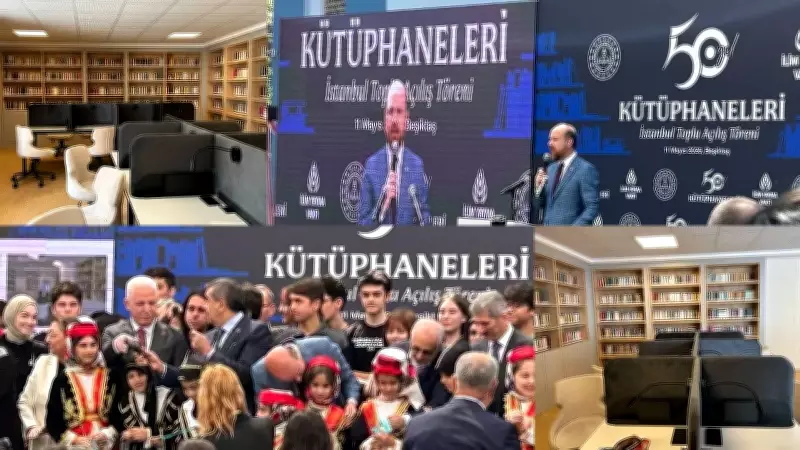 İlim Yayma Vakfı'nın 50. Yılda 50 Kütüphane Projesi İstanbul'da Açıldı