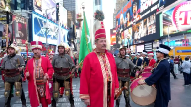 Mehter Takımı'na Times Meydanı'nda Yoğun İlgi