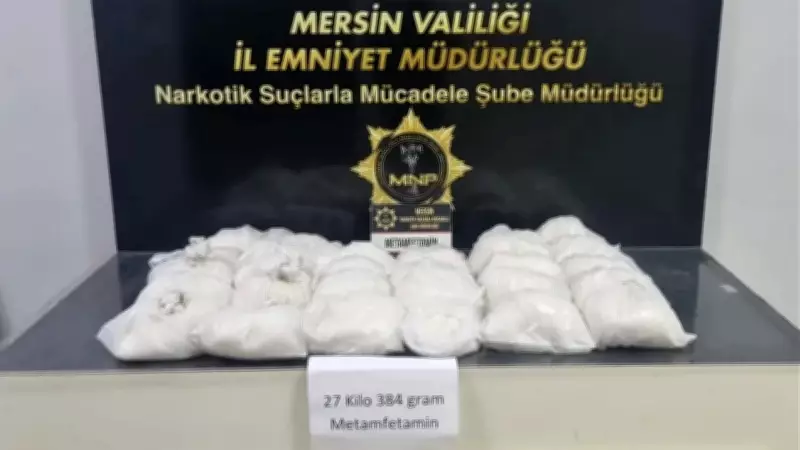 Mersin'de Depoda 27 Kilo Metamfetamin Ele Geçirildi, 2 Tutuklama