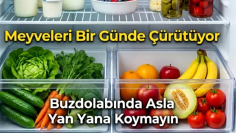 Meyveleri Bir Günde Çürütüyor: Buzdolabında Yan Yana Sakın Koymayın