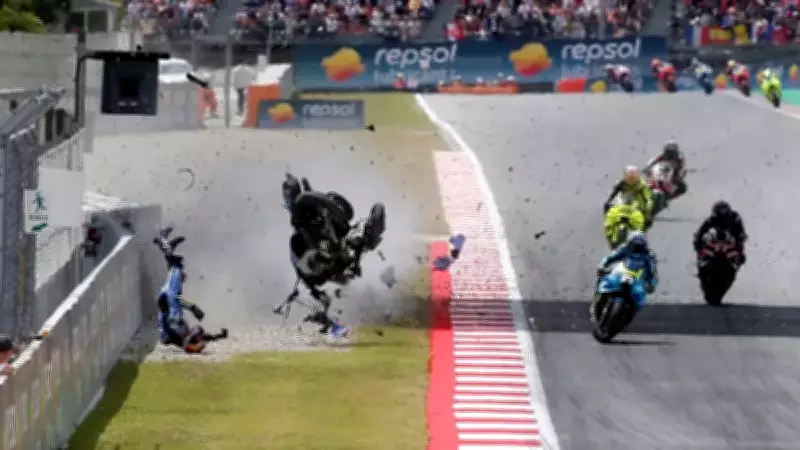 MotoGP'de Korkutan Kaza: Alex Marquez Takla Attı