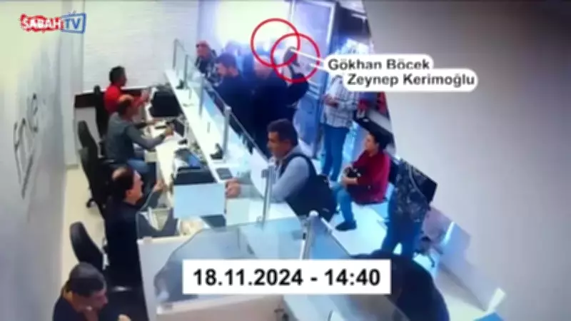 Muhittin Böcek'in oğlu Gökhan Böcek rüşvet paralarını valizle taşıdığı anlar kamerada