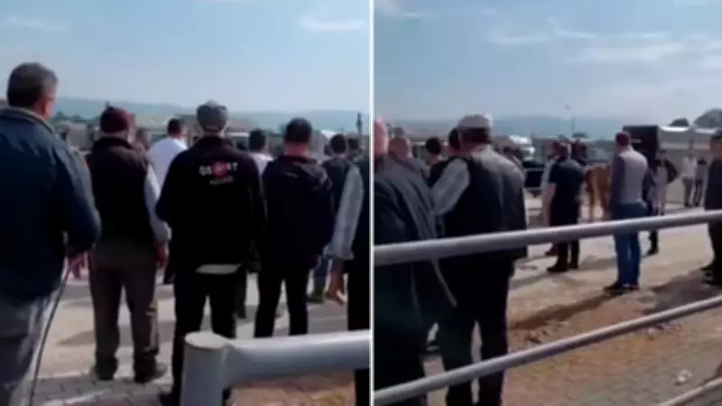İnegöl'de kurbanlık pazarında kavga: Astsubay kadın müdahale etti
