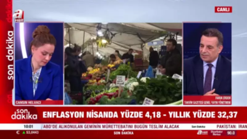 Nisan Ayı Enflasyonu Açıklandı: Aylık Yüzde 4,18, Yıllık Yüzde 32,37
