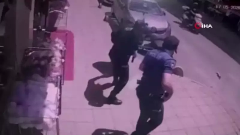 Çorlu'da 2 polisi şehit eden saldırganın yakalanma anı kamerada