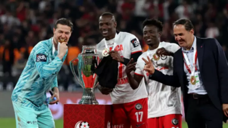 Çorum FK, Süper Lig'e yükseldi ve kupasını aldı