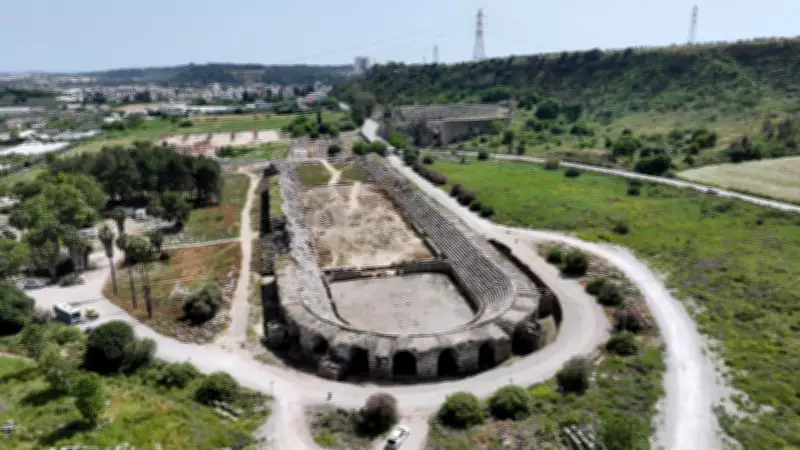 Perge Antik Kenti'nde Mahkumlara Vahşi Hayvan Salım Mekanizması Bulundu