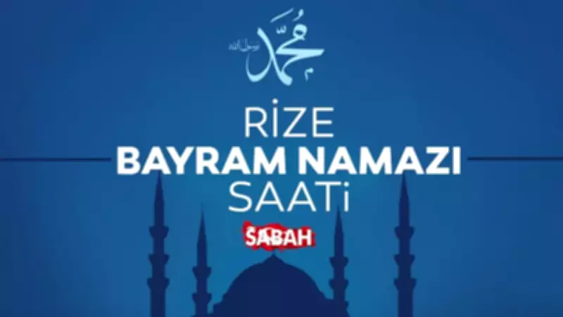 Rize Bayram Namazı Saati 2026: Diyanet Açıkladı!