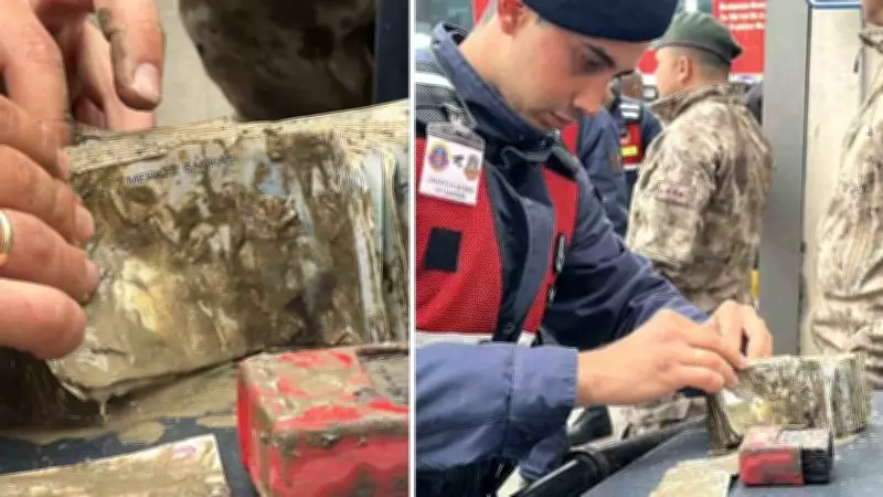 Selin Vurduğu Havza'da Jandarma Çamurda 6 Bin TL Buldu