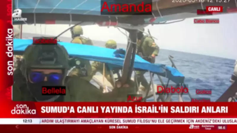 İsrail, Sumud Filosu'na Ait 'Amanda' Gemisine Saldırdı: O Anlar Kamerada