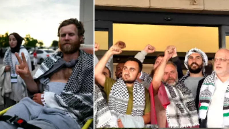 İsrail'in Alıkoyduğu 422 Aktivist Özel Uçaklarla İstanbul'a Getirildi