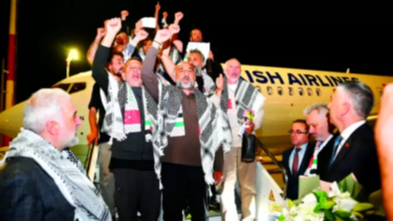 İsrail'in alıkoyduğu 59 aktivist Türkiye'ye getirildi