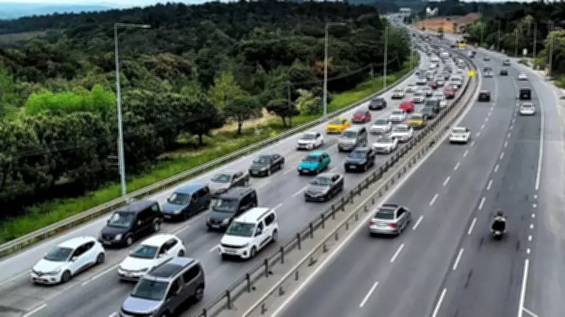 İstanbul trafiğinde bayram yoğunluğu yüzde 44'e çıktı