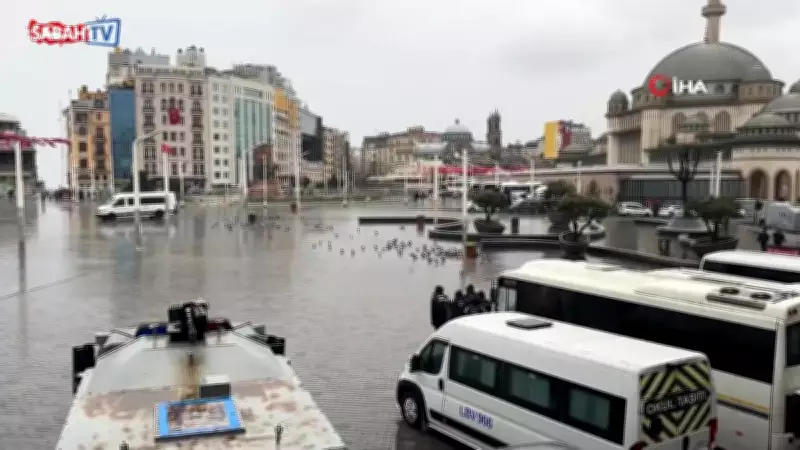 Taksim Meydanı'na Çıkan Yollar 1 Mayıs Tedbirleriyle Kapatıldı