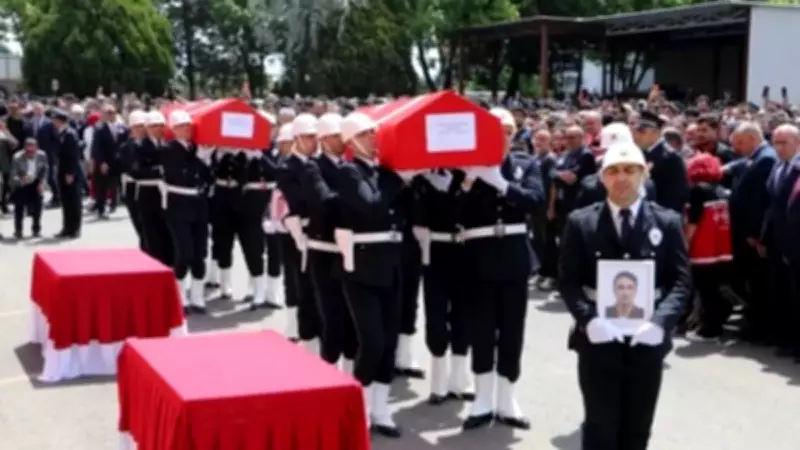 Tekirdağ şehitlerini uğurladı: Eşinin ve oğlunun tabuta sarıldığı anlar yürek dağladı