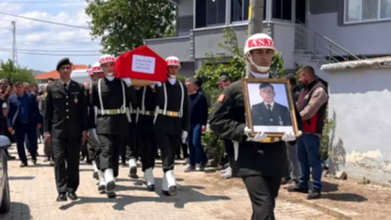Tekirdağ'da Şehit Uzman Çavuş Onur Bayri Askeri Törenle Uğurlandı