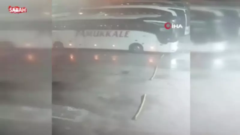 Tekirdağ'daki feci otobüs kazasında 3 ölü, 26 yaralı; otobüsün çıkış anı kamerada
