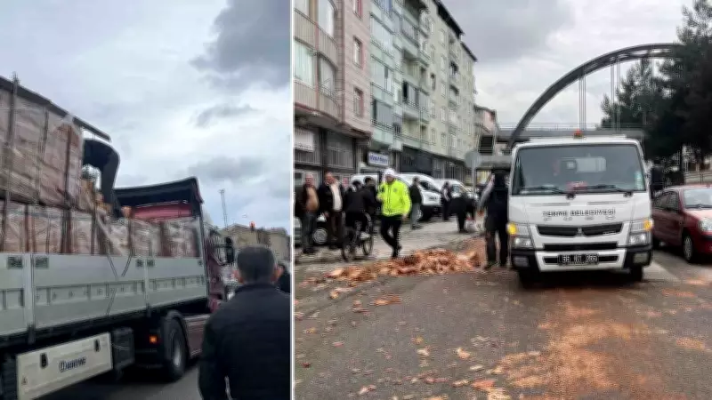 Terme'de hafif ticari araç kadına çarptı, kocası da tuğla altında kaldı