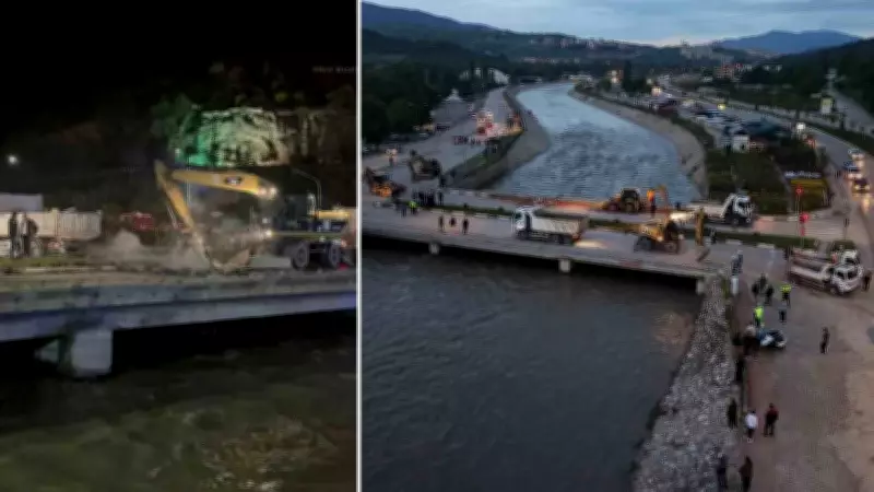 Tokat'ta Yeşilırmak'ta taşkın riski: Çedaş Köprüsü yıkılıyor