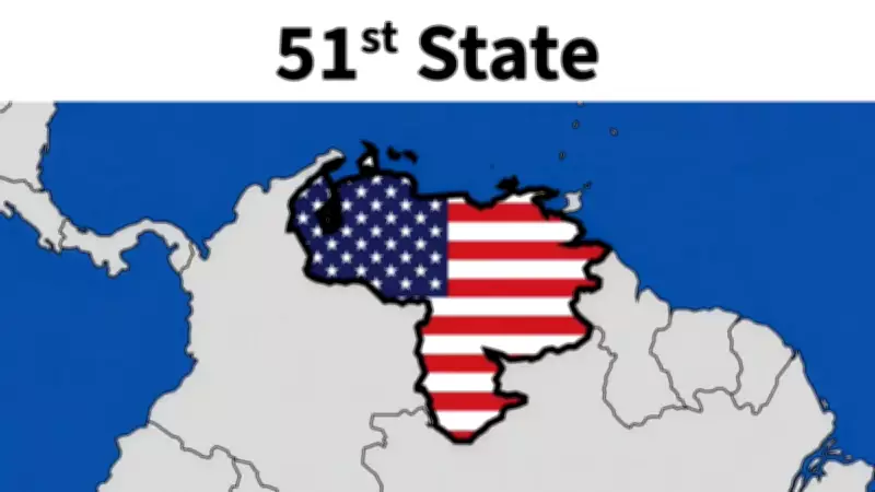 Trump Venezuela haritasını ABD bayrağıyla paylaştı: 51. eyalet mesajı