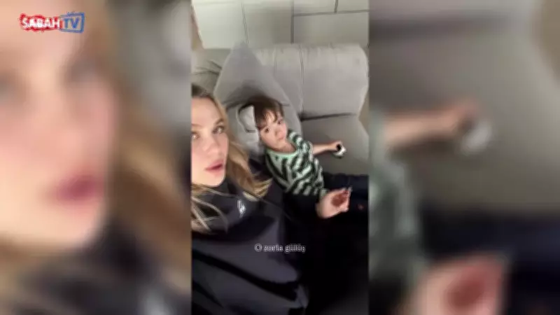Yasemin Şefkatli'nin oğluna poz verdirme çabası: 'O zorla gülüş'