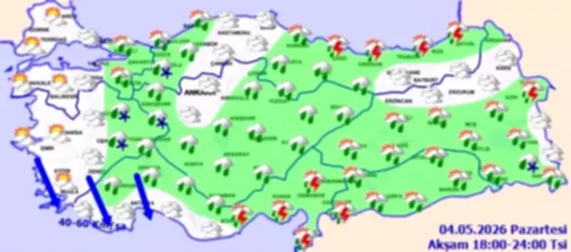 Yurt Genelinde Sağanak ve Fırtına Alarmı: 4 Mayıs 2026 Hava Durumu