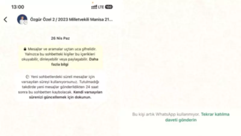 Özel'in WhatsApp Hesabı Silindi mi? Yeni Görseller Ortaya Çıktı