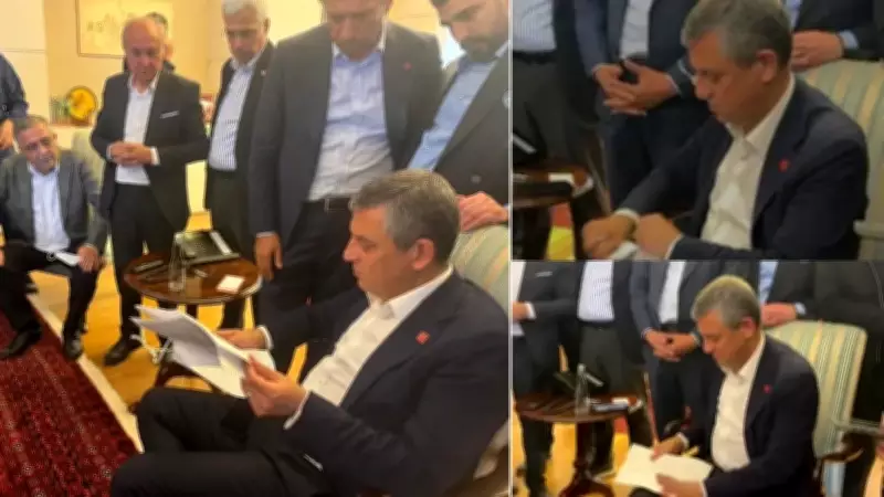 Özgür Özel'in belgeyi yırttığı iddiasına yeni fotoğraf: Tebligatı inceliyor
