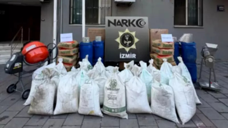 İzmir'de dev narkotik operasyonu: Milyonlarca uyuşturucu ele geçirildi