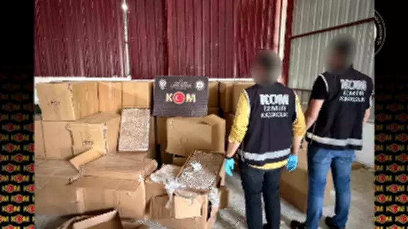İzmir'de Rekor Kaçak Sigara Operasyonu: Son 5 Yılın En Büyüğü
