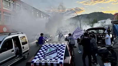52 Orduspor FK'nın 2. Lig'e Yükselmesi Ordu'da Coşkuyla Kutlandı