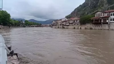 Amasya'da sel riski nedeniyle okullar tatil edildi
