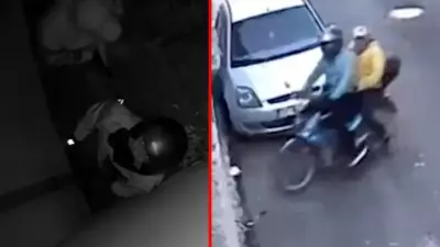 Hatay'da örümcek adam gibi duvarlara tırmanan hırsızlar kamerada