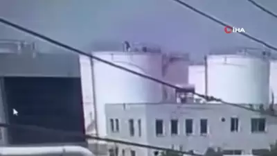 Mersin'deki patlamada işçi hayatını kaybetti, o anlar kamerada