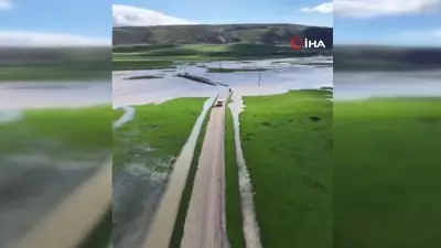 Muş'ta şiddetli yağış sonrası Ölçekli köyü sular altında