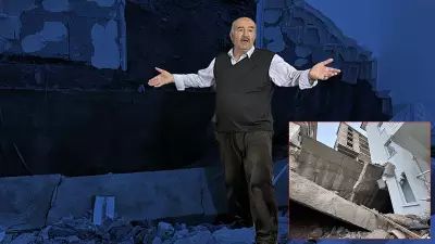 Nevşehir'de istinat duvarı çöktü: 10 daire tahliye edildi