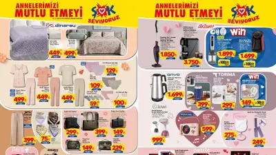 ŞOK Aktüel Katalog 6-12 Mayıs İndirimleri ve Anneler Günü Fırsatları