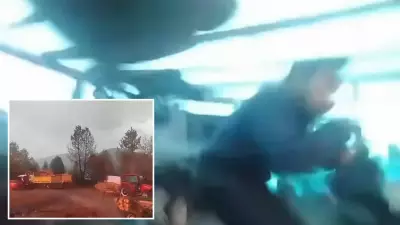 Orman işçilerinin yakınına yıldırım düştü: O anlar kamerada
