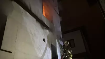 Safranbolu'da yangın: İtfaiye eri yaralandı, kedi kurtarıldı