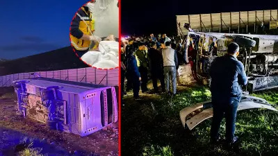 Sivas'ta taraftar midibüsü şarampole devrildi: 25 yaralı