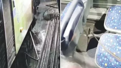İstanbul Fatih'te inşaat demiri İETT otobüsünü deldi, bir kadın yaralandı
