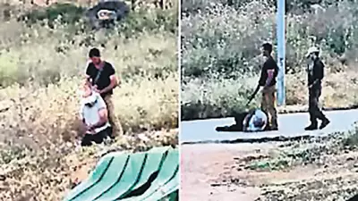 Yahudi Yerleşimciler Filistinli Çiftçiyi Bağlayıp Darp Etti
