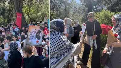 İzmir'de Gazzeli anneler için yürüyüş düzenlendi
