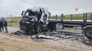 Ahlat'ta iki tır çarpıştı: 1 yaralı