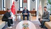 Barış Manço'nun izinde anlamlı buluşma: Bakan Ersoy Doğukan Manço ile görüştü