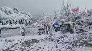 Burdur'un Yüksek Kesimlerinde Mayıs Ayında Kar Sürprizi