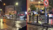 Elazığ'da drift şovu kazaya neden oldu: O anlar kamerada
