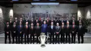 Erdoğan, şampiyon Galatasaray'ı kabul etti