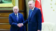 Erdoğan Bahçeli ile 1 saatlik zirvede Orta Doğu ve terörle mücadele