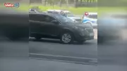 Gaziantep'te taksiciyi rehin alan şahıs polisle çatıştı
